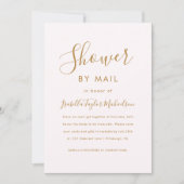 Invitation Joli Blush avec Fête des mariées florale par courr (Devant)