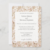 Invitation Joli Blush Brown Floral Mariage (Devant)