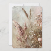 Invitation Joli Boho Beige Blush Mariage (Dos)