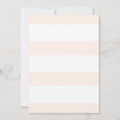 Invitation Joli Bordure Collie Peach Floral Anniversaire de e (Dos)