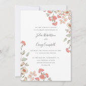 Invitation Joli bouquet de fleurs Tiny Blush mariage Whimsica (Devant)