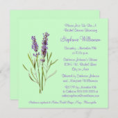 Invitation Joli brin d'herbe de lavande sur la Fête de la (Devant / Derrière)