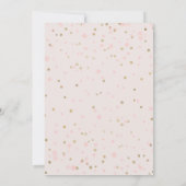 Invitation Joli Bunny Blush Rose or Confetti Fille Anniversai (Dos)