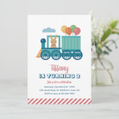 Invitation Joli Bunny et Anniversaire de enfant de ballon (Debout devant)