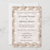 Invitation Joli Champagne Glam Romantique Mariage (Devant)
