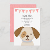 Invitation Joli chiot (Devant / Derrière)