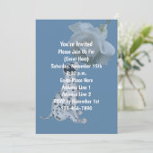 Invitation Joli chiot dalmatien Fête Animale Rose (Debout devant)