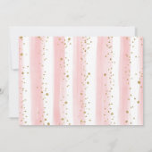 Invitation Joli Citrouille Blush Rose or Floral 1er anniversa (Dos)