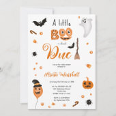 Invitation Joli citrouille Boo baby shower Halloween (Devant)
