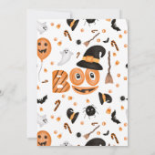 Invitation Joli citrouille Boo baby shower Halloween (Dos)