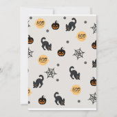 Invitation Joli citrouille Boo Halloween bash rose (Dos)