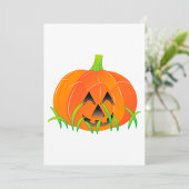 Invitation Joli Citrouille d'Halloween Jack-O-Lantern