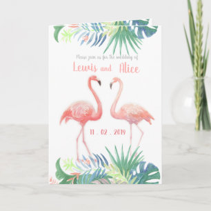 Invitation Joli Conte de Fées Pour Deux Fleur Tropicale de Fl