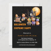 Invitation Joli costume Éffrayant pour enfants Fête d'Hallowe (Devant)