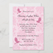 Invitation Joli Damask Rose (Devant)