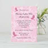 Invitation Joli Damask Rose (Debout devant)