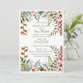 Invitation Joli déjeuner d'anniversaire rose (Debout devant)