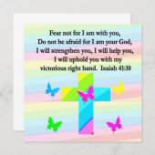 INVITATION JOLI DESIGN ISAÏE 41:10 (Devant / Derrière)