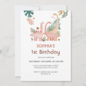 Invitation Joli Dino Rose (Dos)