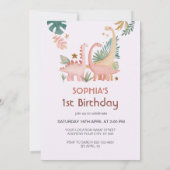 Invitation Joli Dino Rose (Dos)