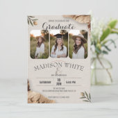 Invitation Joli do-it-yourself Rustique Anniversaire Diplôme (Debout devant)