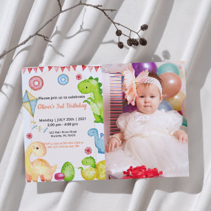 Invitation Joli Drôle   Enfants Photo Anniversaire