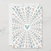 Invitation Joli Dusty Blue Pastel Lavendar Baby shower (Dos)