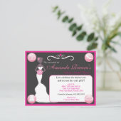 Invitation Joli En Rose (Debout devant)