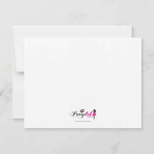 Invitation Joli En Rose (Dos)