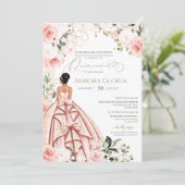 Invitation Joli en rose belle Gown Blush Quinceanera (Debout devant)