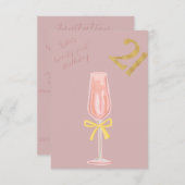 Invitation Joli et Chic 21e Anniversaire (Devant / Derrière)