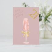 Invitation Joli et Chic 21ème Anniversaire (Debout devant)