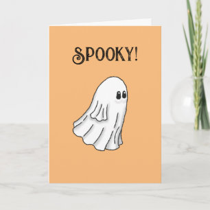 Invitation Joli et effrayant fantôme Joyeux Halloween