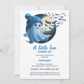 Invitation Joli Fantôme Un Petit Baby shower Boo Halloween Ga (Devant)