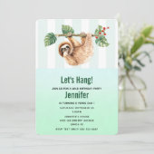 Invitation Joli fentes accroché à l'aquarelle vers le bas Ann (Debout devant)