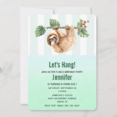 Invitation Joli fentes accroché à l'aquarelle vers le bas Ann (Devant)