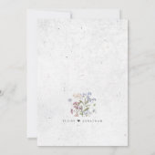 Invitation Joli Fleur sauvage de printemps Meadow Garden Mari (Dos)