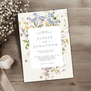 Invitation Joli Fleur sauvage de printemps Meadow Garden Mari
