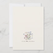 Invitation Joli Fleur sauvage de printemps Meadow Garden Mari (Dos)