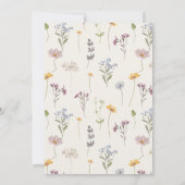 Invitation Joli Fleur sauvage de printemps Meadow Gold Mariag (Dos)