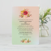 Invitation Joli Fleurs sauvages floraux en Mariage aquarelle (Debout devant)