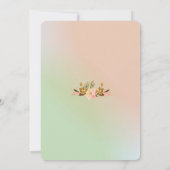 Invitation Joli Fleurs sauvages floraux en Mariage aquarelle (Dos)