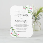 Invitation Joli Floral et Mariage de points (Debout devant)