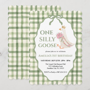 Invitation joli fou d'oie ,Un Fou D'oie 1ère Fête