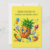Invitation Joli fruit d'ananas d'été ajouter du texte (Devant)