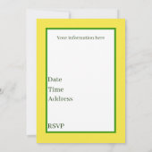 Invitation Joli fruit d'ananas d'été ajouter du texte (Dos)