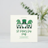 Invitation Joli gnome de la Saint-Patrick (Debout devant)