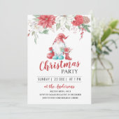 Invitation joli gnome floral wath Noël fête d'hiver In (Debout devant)