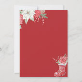 Invitation joli gnome floral wath Noël fête d'hiver In (Dos)