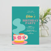 Invitation Joli gobelet d'anniversaire (Debout devant)